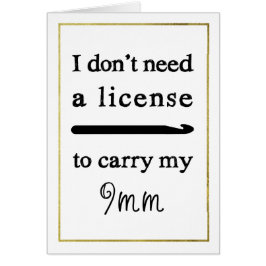 Crochet Hook-licentie Faux Gold Border Crafts