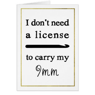 Crochet Hook-licentie Faux Gold Border Crafts