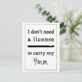 Crochet Hook-licentie Faux Gold Border Crafts Briefkaart (Staand voorkant)