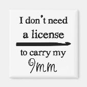 Crochet Hook-licentie Magneet (Voorkant)