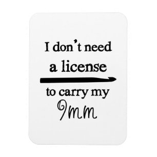 Crochet Hook-licentie Magneet