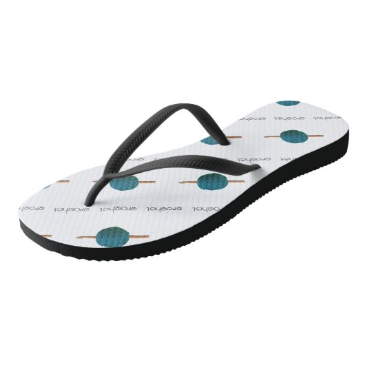 Crochet Hook & Yarn Crafts Teenslippers (Schuin)