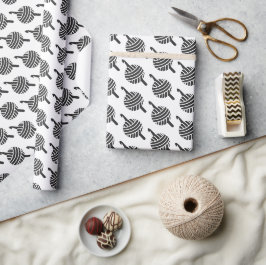Crochet Hook & Yarn Handmade Crafts Cadeaupapier