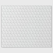 Crochet Hooks Crafts Faux Silver Foil Cadeaupapier (Vlak)