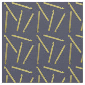 Crochet Hooks Crafts Gold + Midnight Blue Stof (Close Up)
