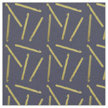 Crochet Hooks Crafts Gold + Midnight Blue