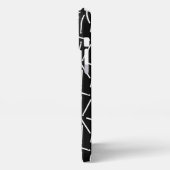 Crochet Hooks Crafts Monogram Dark iPhone Case Hoesje (Linkerkant)