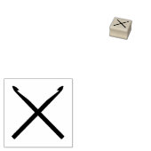 Crochet Hooks Crafts Rubberstempel (Gestempeld)