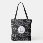 Crochet Hooks Initiaal Crafts {Dark} Tote Bag (Achterkant)
