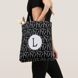 Crochet Hooks Initiaal Crafts {Dark} Tote Bag