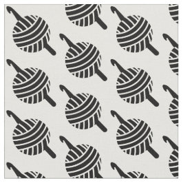 Crochet Hooks + Yarn Ball Crafts Stof