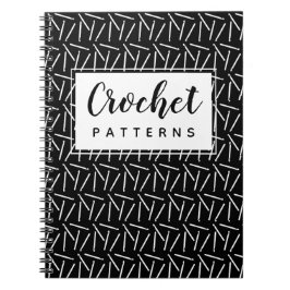 Crochet Hooks Yarn Crafts Pattern die Dark organis Notitieboek
