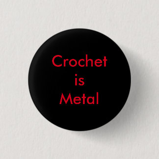 Crochet is Metal Ronde Button 3,2 Cm