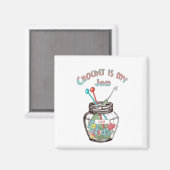 Crochet is mijn Jam Magneet (Voorkant / Achterkant)