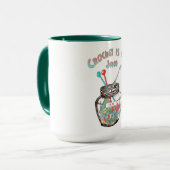 "Crochet is mijn jam" Mok (Voorkant links)