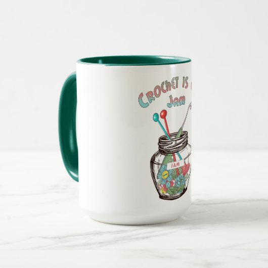 "Crochet is mijn jam" Mok (Voorkant links)