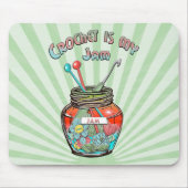 "Crochet is mijn jam" Muismat (Voorkant)