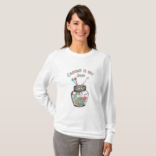 Crochet is mijn Jam T-shirt (Voorkant volledig)
