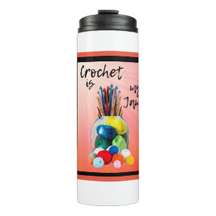 Crochet is mijn Jam Thermal Tumbler Thermosbeker