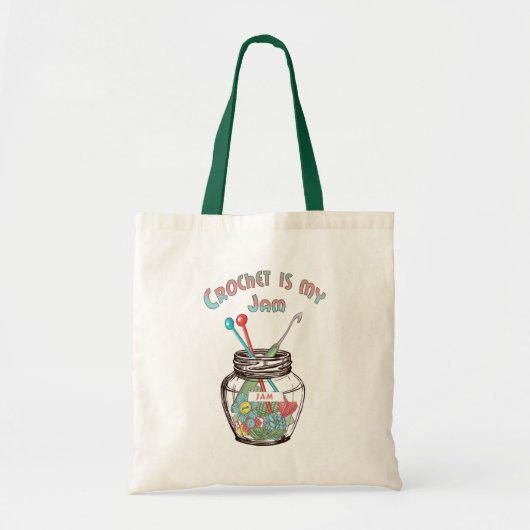 "Crochet is mijn jam" Tote Bag (Voorkant)