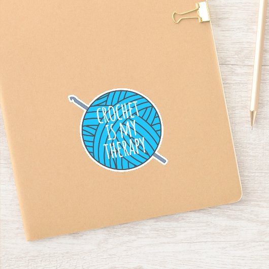 Crochet is mijn sticker voor therapie (Notitieboek)