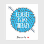 Crochet is mijn sticker voor therapie (Vel)