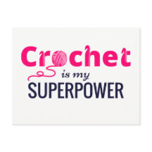 Crochet is Mijn Superpower in Roze