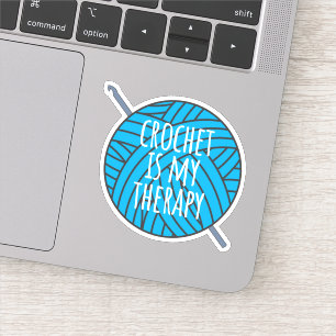 Crochet is my therapy sticker