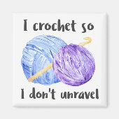 Crochet Joke Waterverf Yarn Magneet (Voorkant)