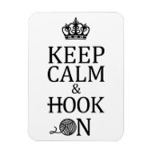 Crochet Keep Calm Hook on Crafts Magneet (Verticaal)