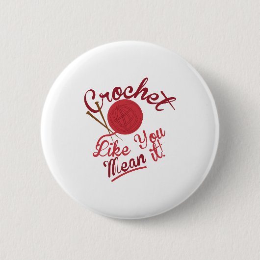 Crochet Knit Ronde Button 5,7 Cm (Voorkant)