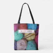 Crochet Knit Yarn Persoonlijk Project Tote Bag (Achterkant)