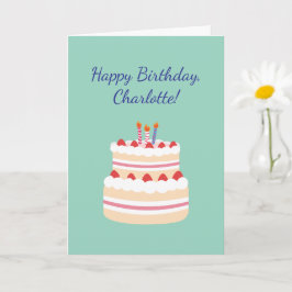 Crochet Knitting Crafty Mom Custom Happy Birthday  Kaart