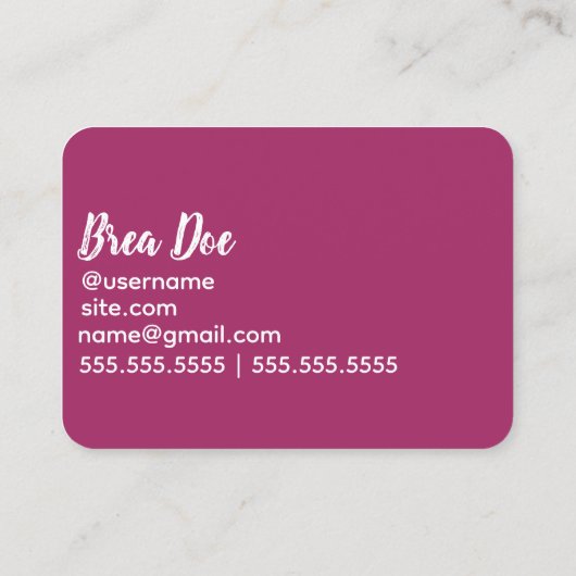 Crochet Knitting Visitekaartje (Achterkant)