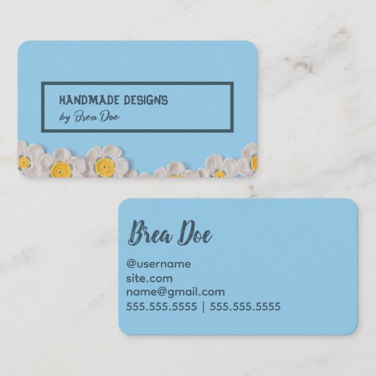 Crochet Knitting Visitekaartje (Voorkant / Achterkant)