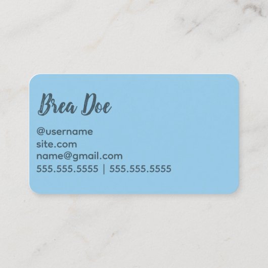 Crochet Knitting Visitekaartje (Achterkant)