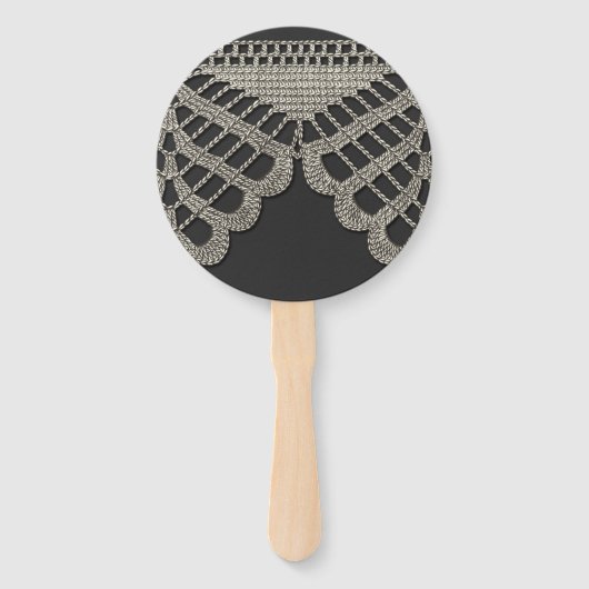 Crochet Lace Handwaaier (Achterkant)