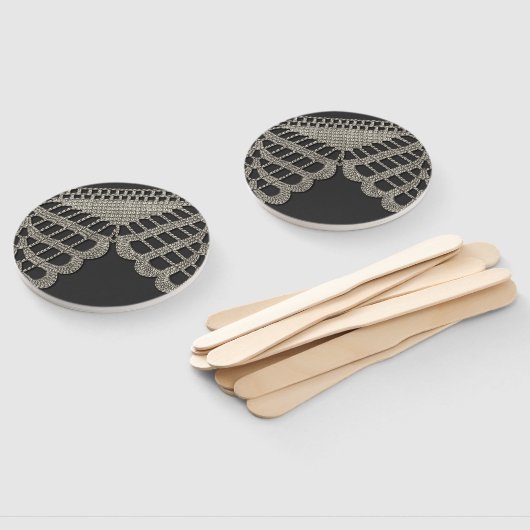 Crochet Lace Handwaaier (Niet-gemonteerd)