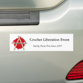 Crochet Liberation Front Bumpersticker (Op auto)