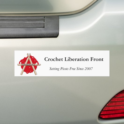 Crochet Liberation Front Bumpersticker (Op auto)