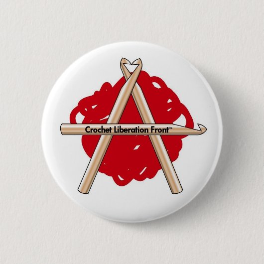 Crochet Liberation Front Ronde Button 5,7 Cm (Voorkant)