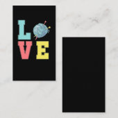 Crochet Love Hobby Crafting Yarn Knitter Visitekaartje (Voorkant / Achterkant)