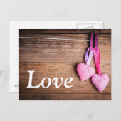 Crochet Lovely Hearts Briefkaart (Voorkant / Achterkant)