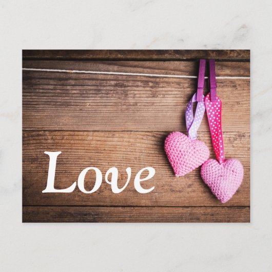 Crochet Lovely Hearts Briefkaart (Voorkant)