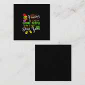 Crochet Lover| I Love Crochetting Vierkante Visitekaartje (Voorkant / Achterkant)