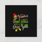 Crochet Lover| I Love Crochetting Vierkante Visitekaartje (Voorkant)