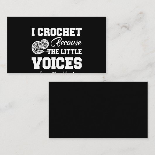 Crochet Lover| I Love Crochetting Visitekaartje (Voorkant / Achterkant)