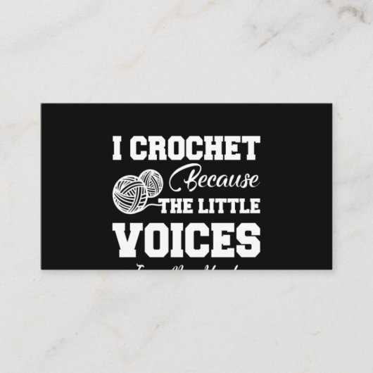 Crochet Lover| I Love Crochetting Visitekaartje (Voorkant)