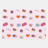 Crochet Lover Yarn Balls en Crochet Hooks Inpakpapier Vel (Voorkant)