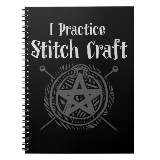 Crochet mama Witch Occult Crafting Yarn Lover Notitieboek (Voorkant)